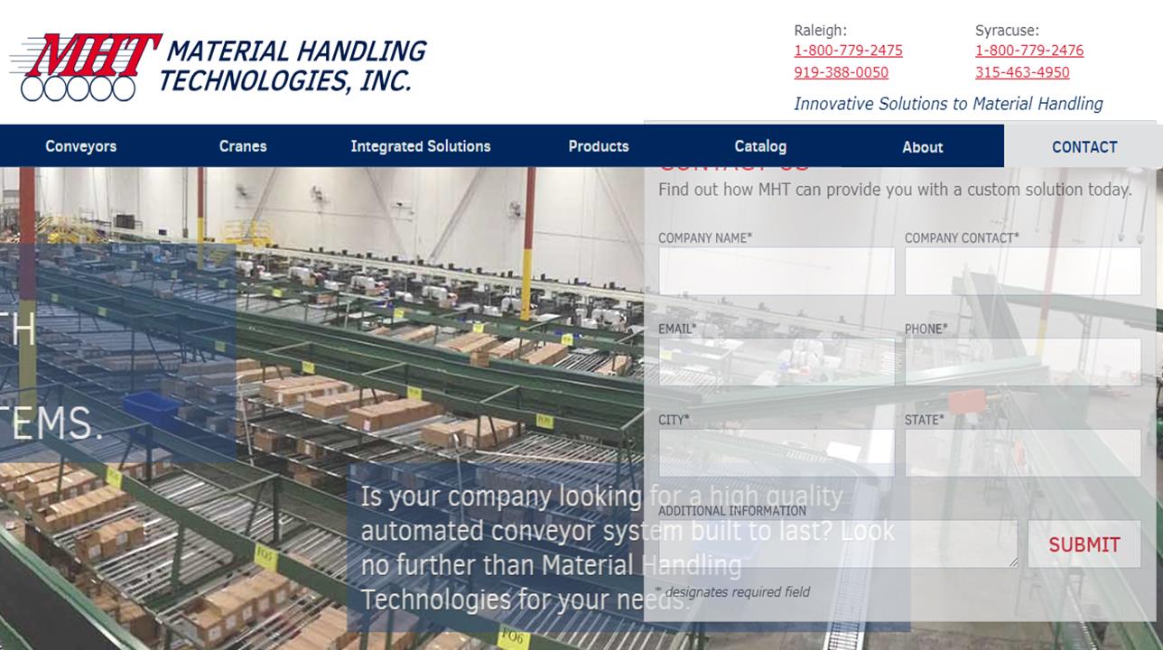 Material Handling Technologies, Inc. Crane Manufacturers